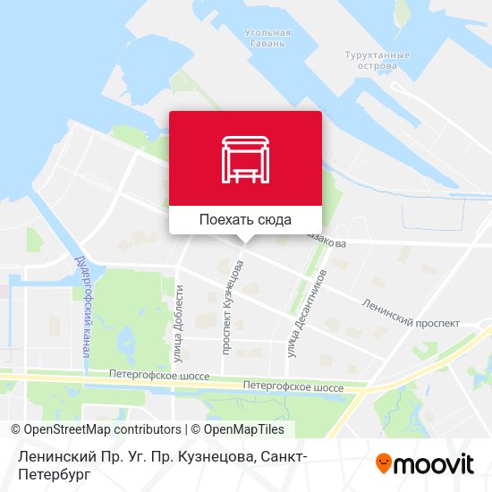 Карта Ленинский Пр. Уг. Пр. Кузнецова