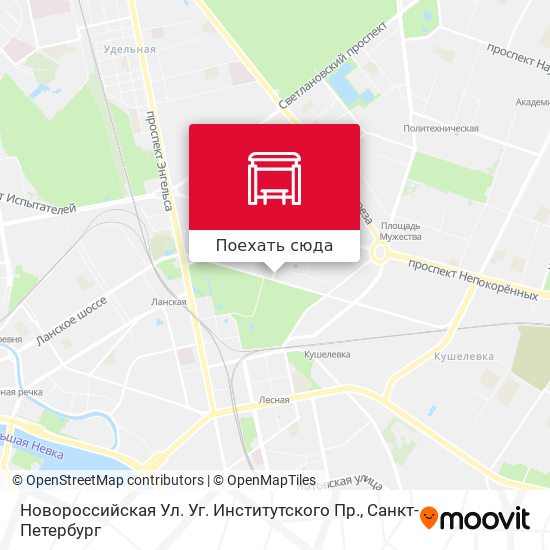 Карта Новороссийская Ул. Уг. Институтского Пр.