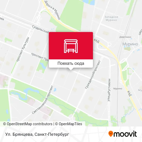 Карта Ул. Брянцева