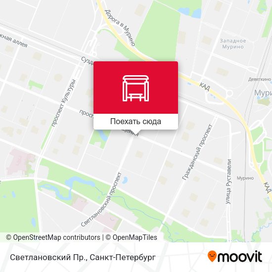 Карта Светлановский Пр.