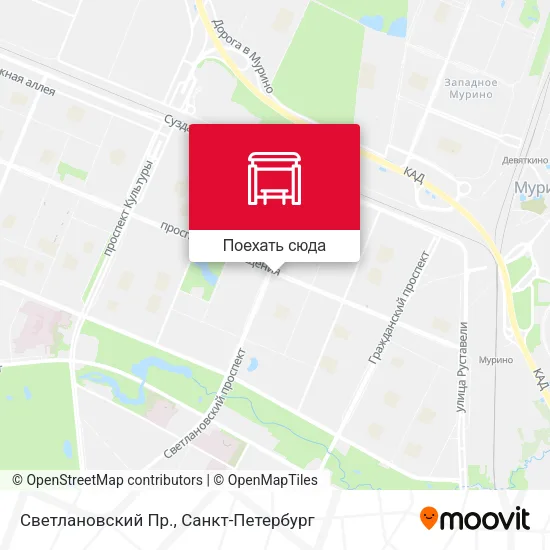 Карта Светлановский Пр.
