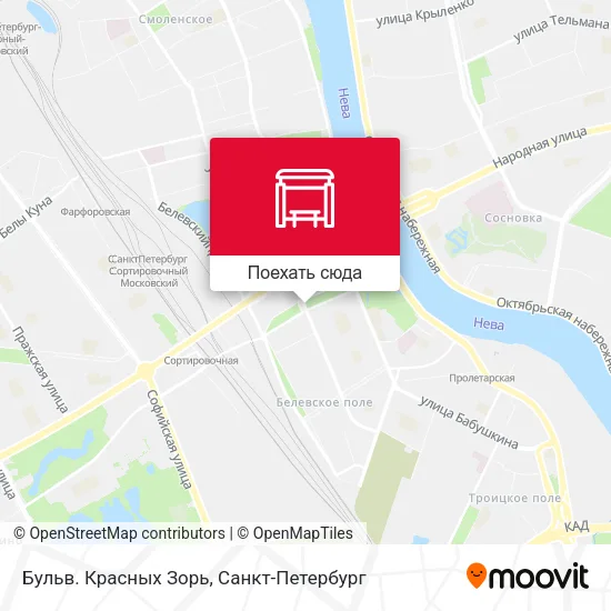 Карта Бульв. Красных Зорь