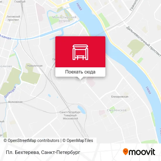 Карта Пл. Бехтерева