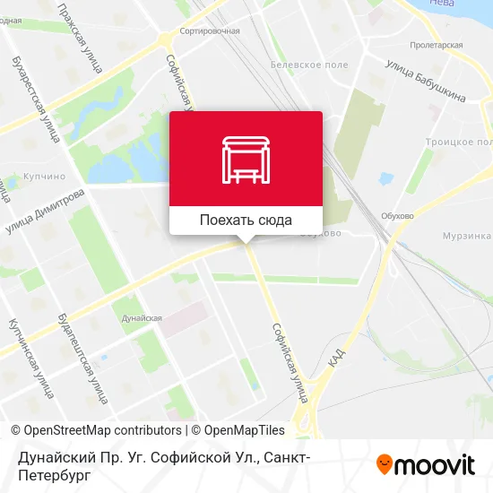 Карта Дунайский Пр. Уг. Софийской Ул.