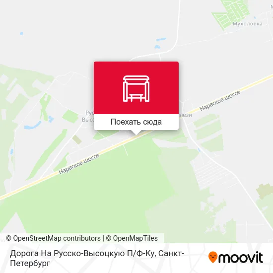 Карта Дорога На Русско-Высоцкую П / Ф-Ку