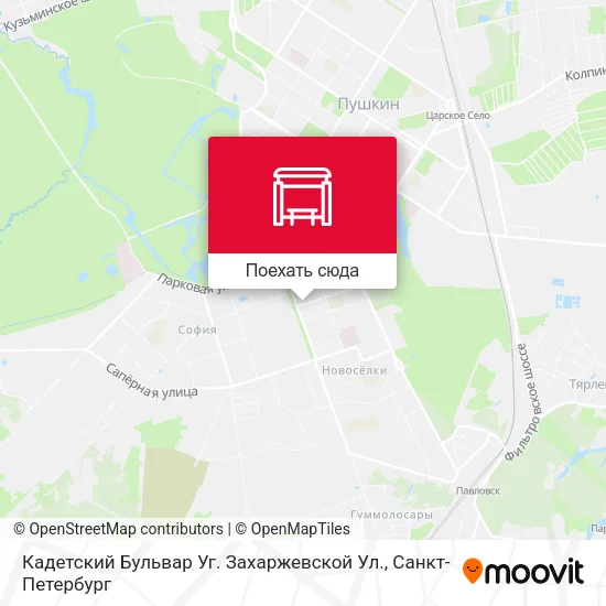 Карта Кадетский Бульвар Уг. Захаржевской Ул.