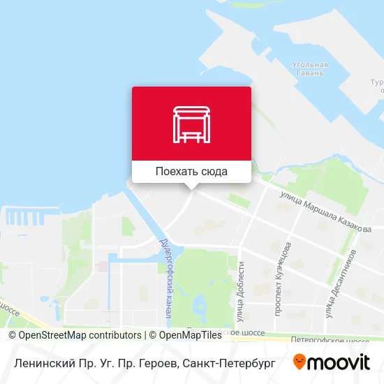 Карта Ленинский Пр. Уг. Пр. Героев