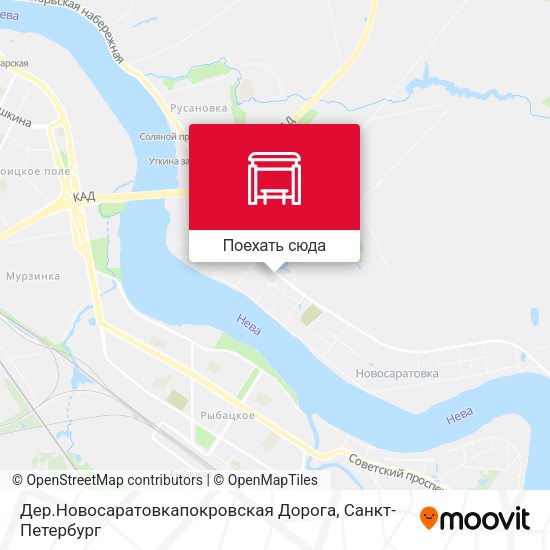 Карта Дер.Новосаратовкапокровская Дорога