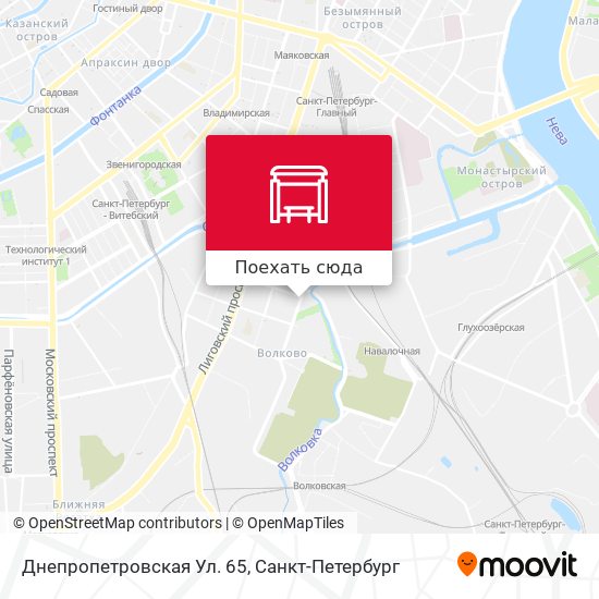 Карта Днепропетровская Ул. 65
