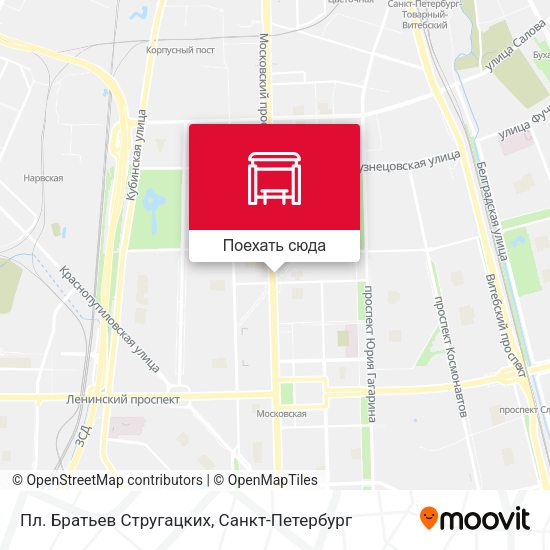 Карта Пл. Братьев Стругацких
