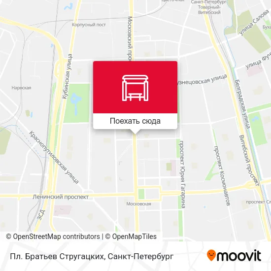Карта Пл. Братьев Стругацких