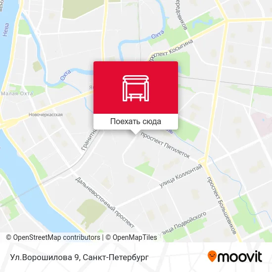 Карта Ул.Ворошилова 9