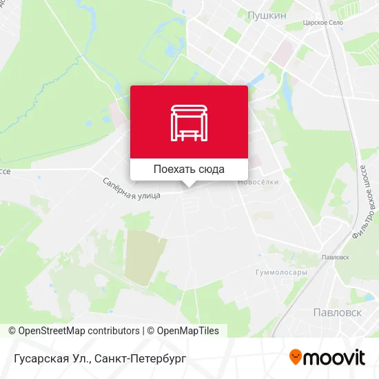 Карта Гусарская Ул.