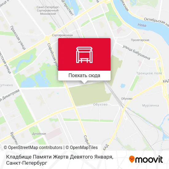 Карта Кладбище Памяти Жертв Девятого Января