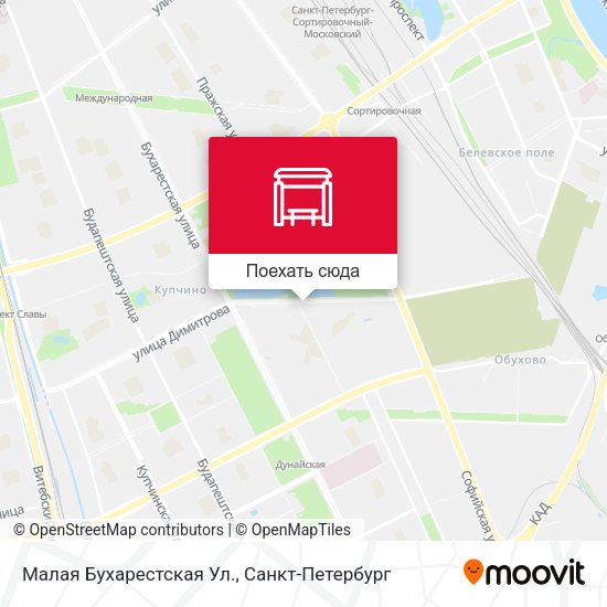 Карта Малая Бухарестская Ул.