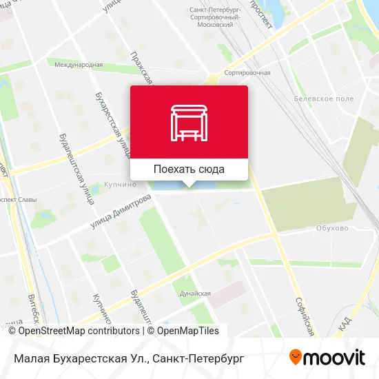 Карта Малая Бухарестская Ул.