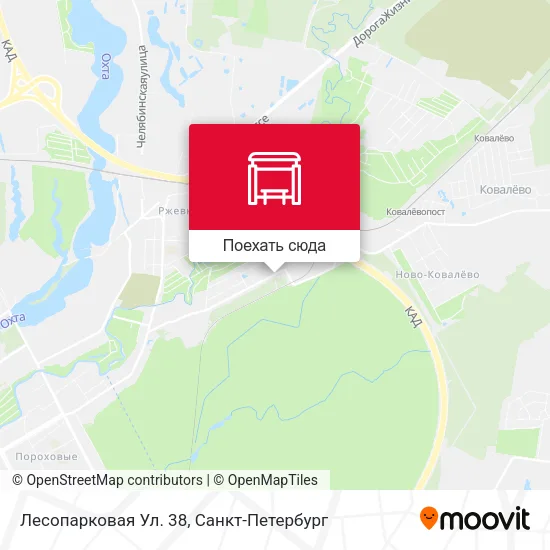 Карта Лесопарковая Ул. 38