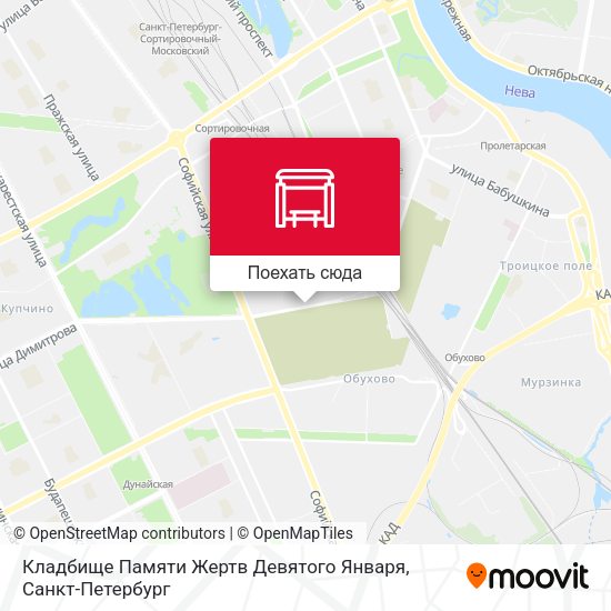 Карта Кладбище Памяти Жертв Девятого Января
