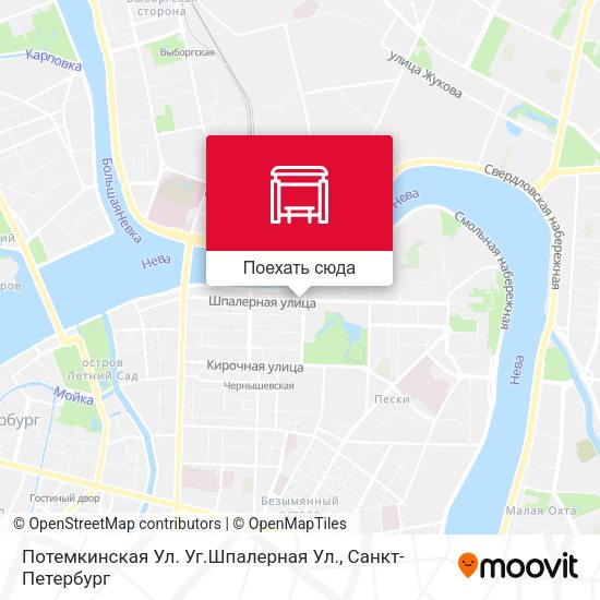Карта Потемкинская Ул. Уг.Шпалерная Ул.