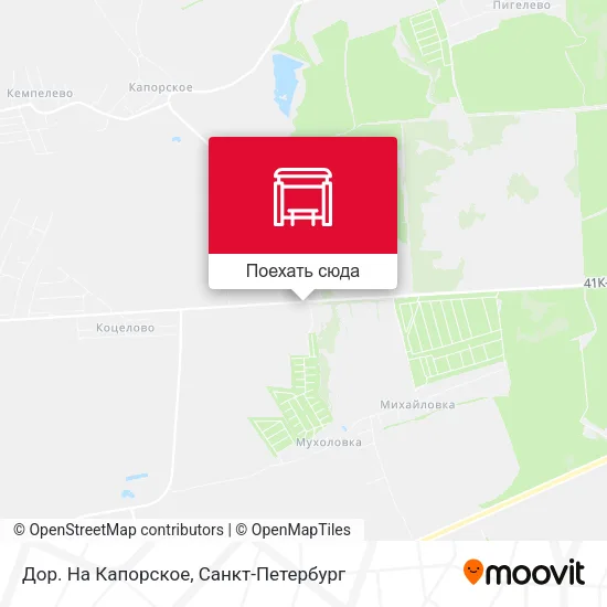 Карта Дор. На Капорское