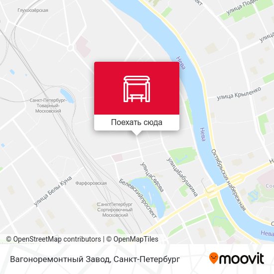 Карта Вагоноремонтный Завод