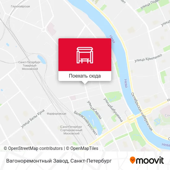 Карта Вагоноремонтный Завод