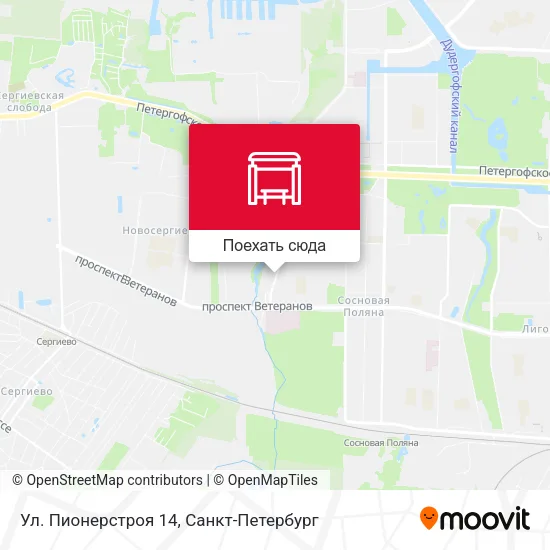 Карта Ул. Пионерстроя 14