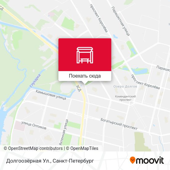 Карта Долгоозёрная Ул.