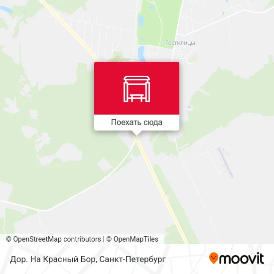 Карта Дор. На Красный Бор