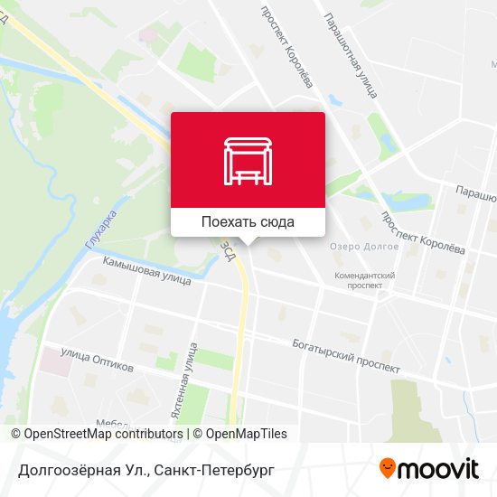 Карта Долгоозёрная Ул.
