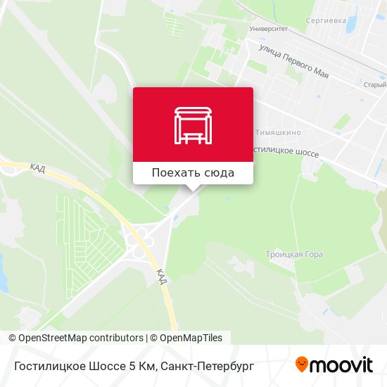 Карта Гостилицкое Шоссе 5 Км