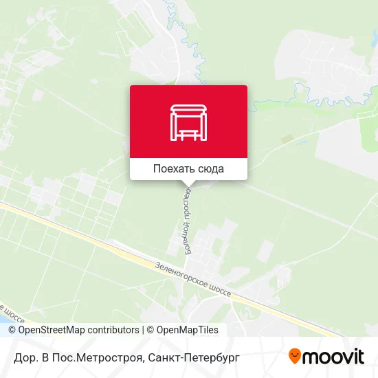 Карта Дор. В Пос.Метростроя