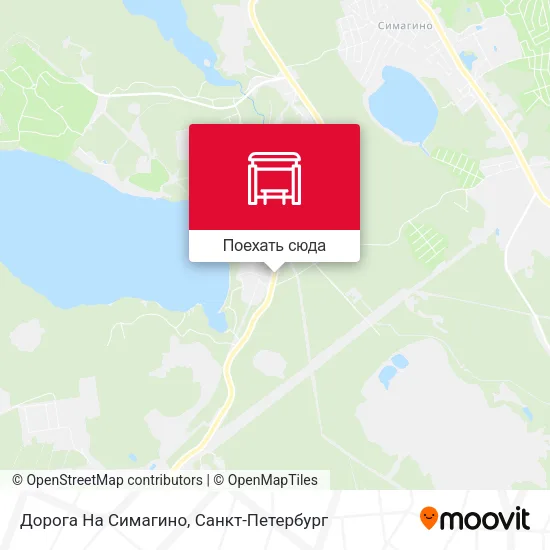 Карта Дорога На Симагино