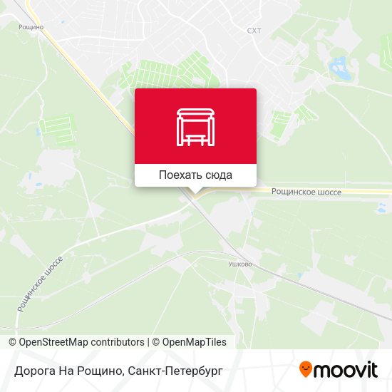 Карта Дорога На Рощино