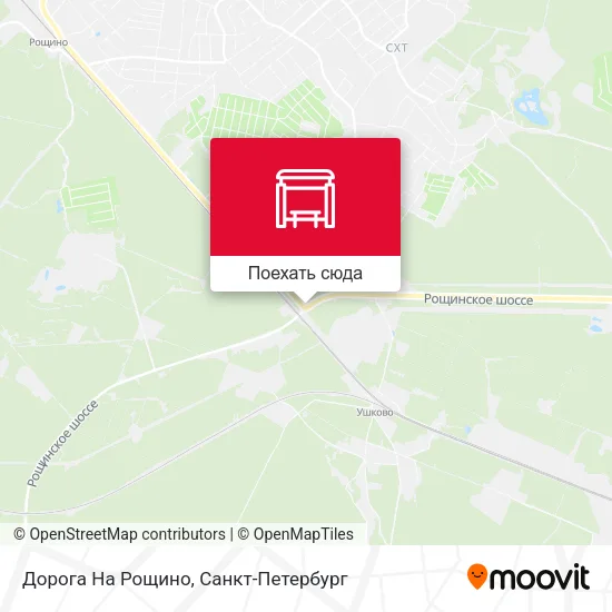 Карта Дорога На Рощино