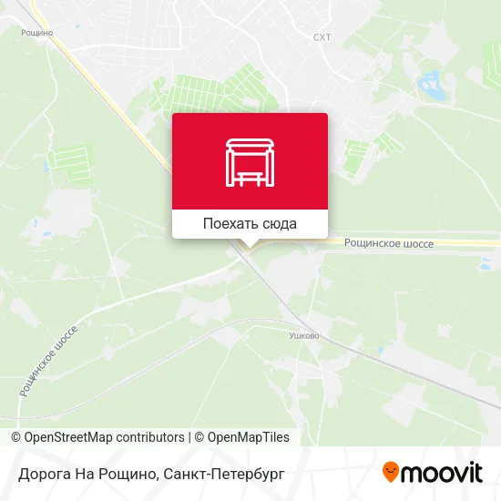 Карта Дорога На Рощино