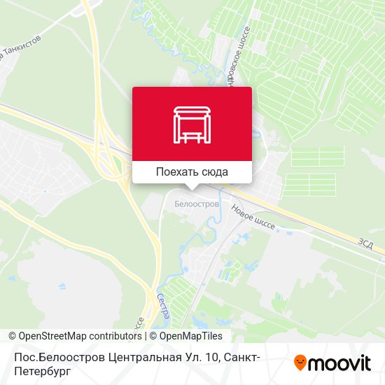 Карта Пос.Белоостров Центральная Ул. 10