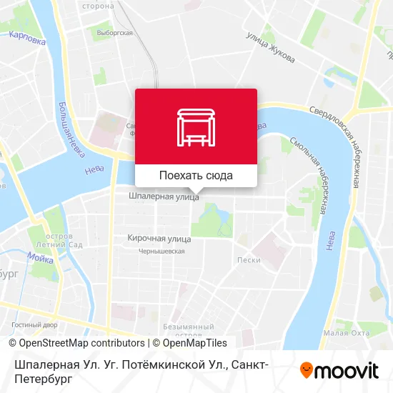Карта Шпалерная Ул. Уг. Потёмкинской Ул.