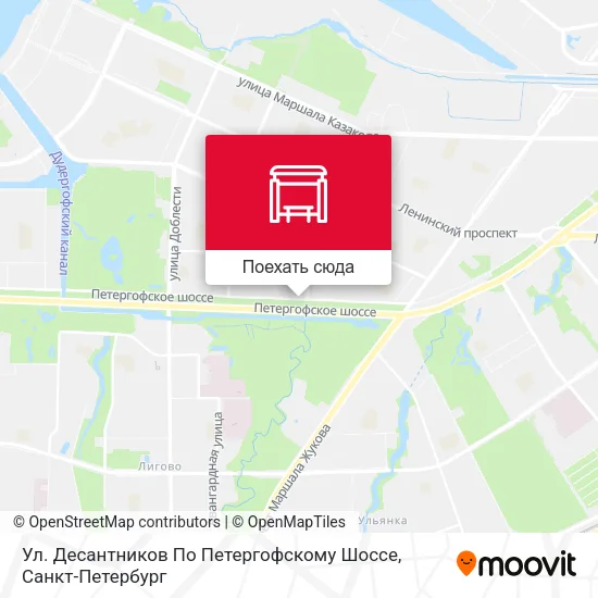 Карта Ул. Десантников По Петергофскому Шоссе