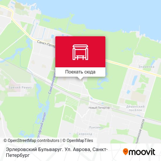 Карта Эрлеровский Бульваруг. Ул. Аврова