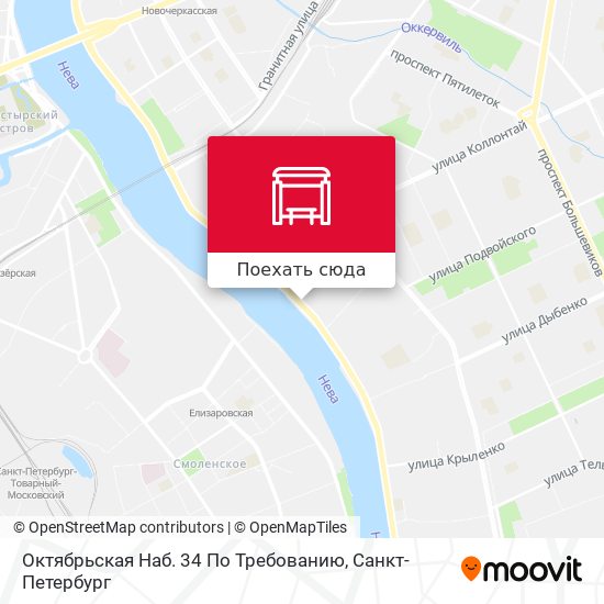 Карта Октябрьская Наб. 34  По Требованию