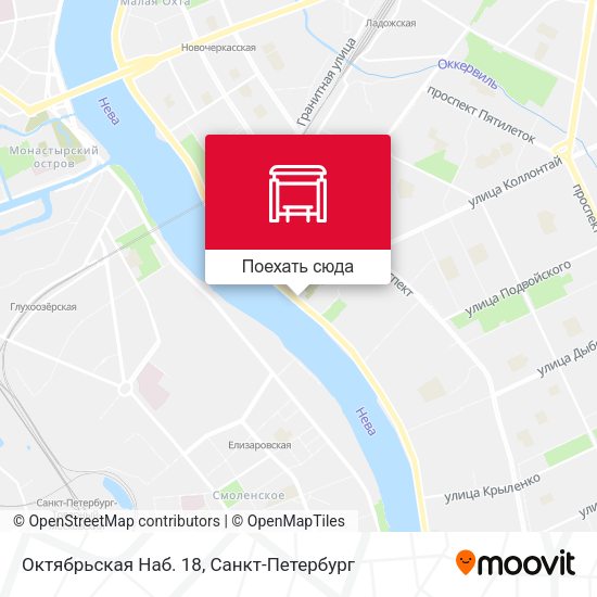 Карта Октябрьская Наб. 18