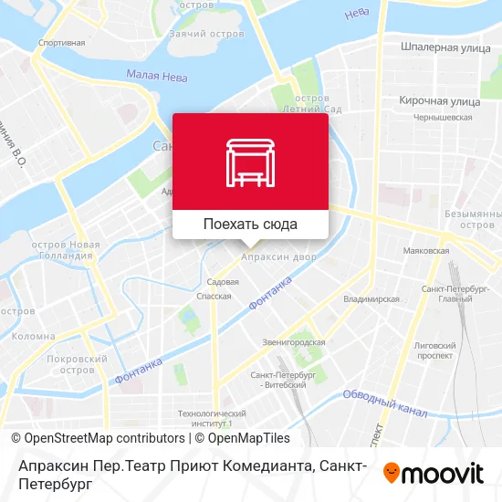 Карта Апраксин Пер.Театр Приют Комедианта