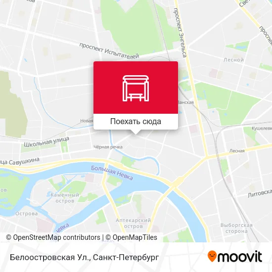 Карта Белоостровская Ул.