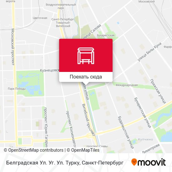 Карта Белградская Ул. Уг. Ул. Турку
