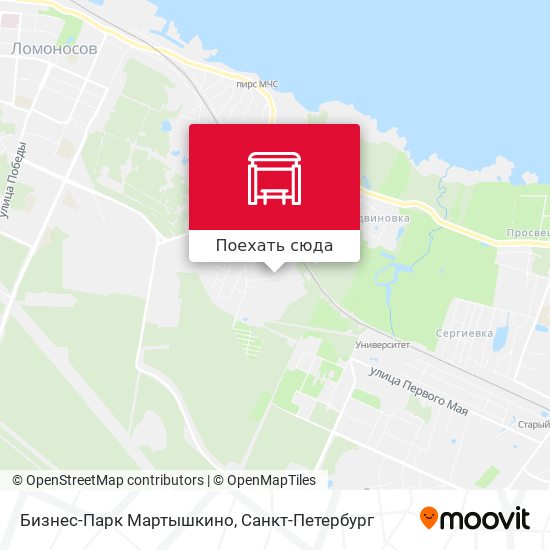 Карта Бизнес-Парк Мартышкино