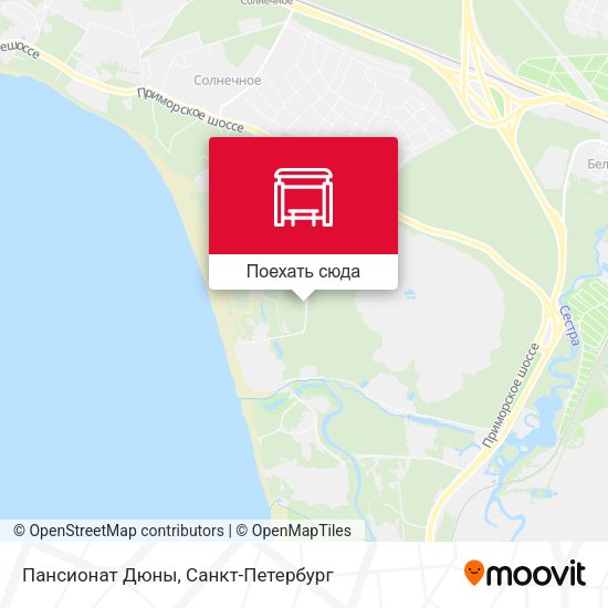 Карта Пансионат Дюны