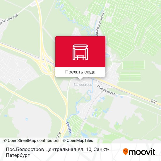 Карта Пос.Белоостров Центральная Ул. 10