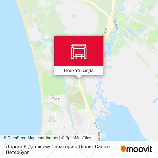 Карта Дорога К Детскому Санаторию Дюны