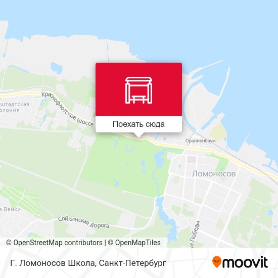 Карта Г. Ломоносов Школа
